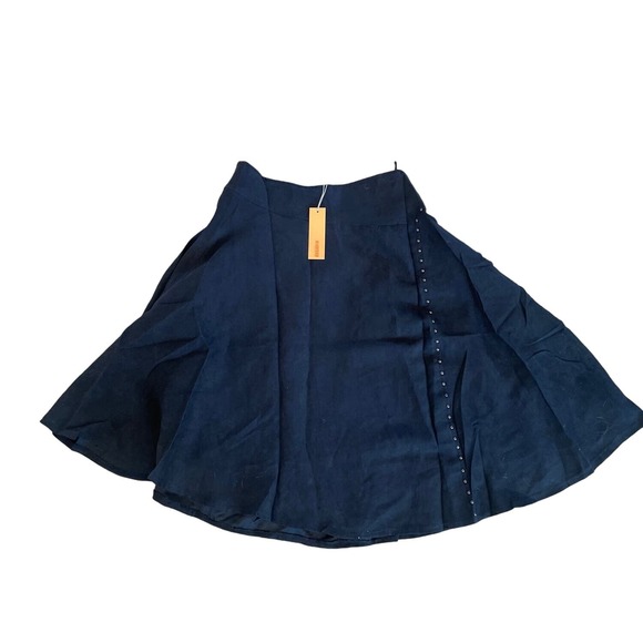 NWT Lucy Collection Faux Suede Skirt Floral Embroidered Western Small - Picture 6 of 7